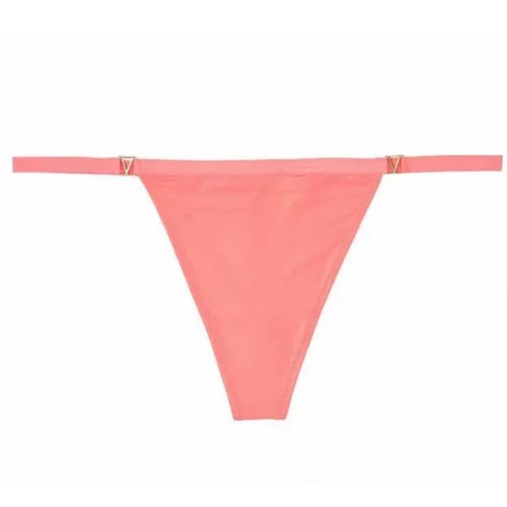 Victoria's Secret Very Sexy LOVE Smooth Satiny V string panty Ripe Papaya - Picture 6 of 6